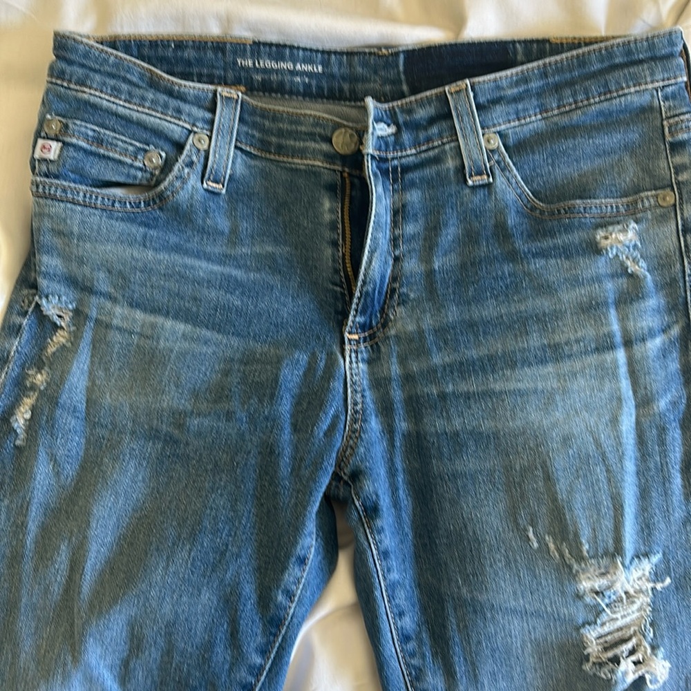 AG distressed jeans